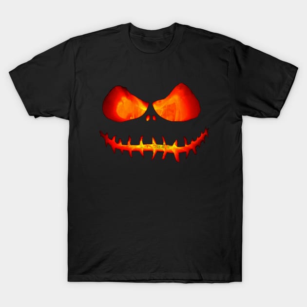 Jack O' Lantern Pumpkin Halloween Costume T-Shirt for Men Women T-Shirt by MADesigns